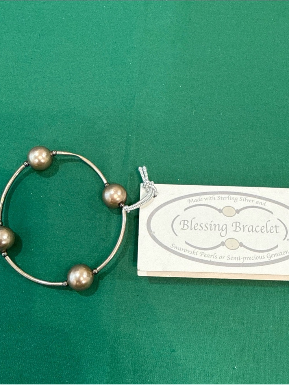 Blessing Bracelet Made With Sterling Silver Stretchy Bracelet 22C
